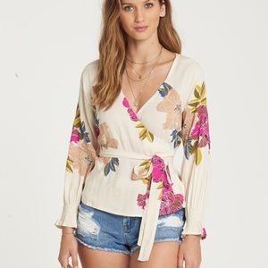 Billabong Daisy Wrap Top NWT